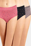 Incare High Rise Full Coverage Hipster Panty (Pack of 3) - Multicolor — thumbnail 1